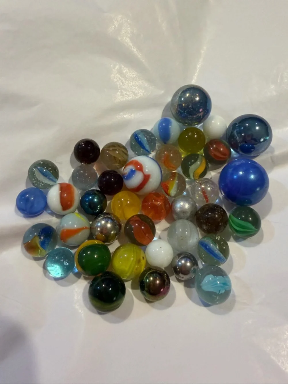 Vintage Glass Marbles Multi Color Collection & other